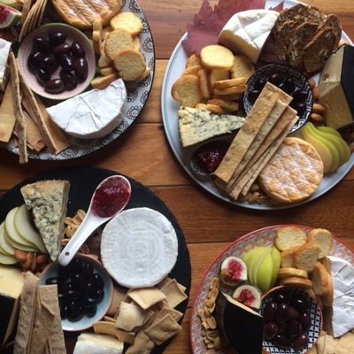 Cheese Platter with a bottle of Bec Hardy Premium Sparkling Wine