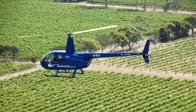 Food & Wine (Heli) Flight, with 6 course lunch at The Currant Shed