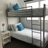 Double room and second bedroom with bunkbed