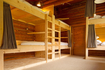 Bed in Deluxe dorm room