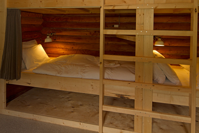 Bed in Deluxe dorm room